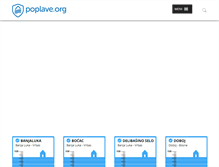 Tablet Screenshot of poplave.org